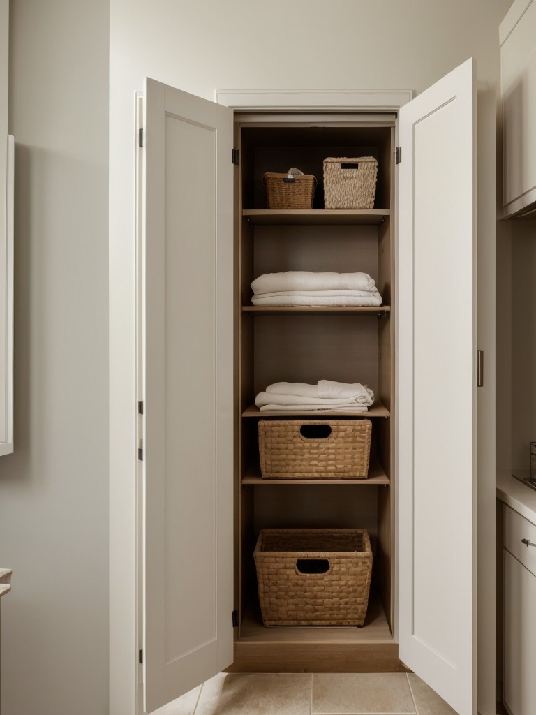 Utilize underused spaces, such as the back of doors or inside walls, to install hooks or hanging organizers for additional clothing storage.