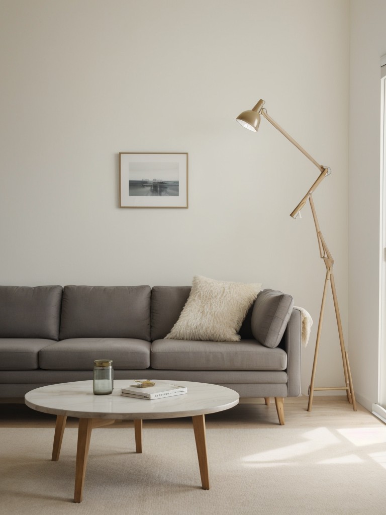 Choose furniture with slender legs for an airy and visually light aesthetic.