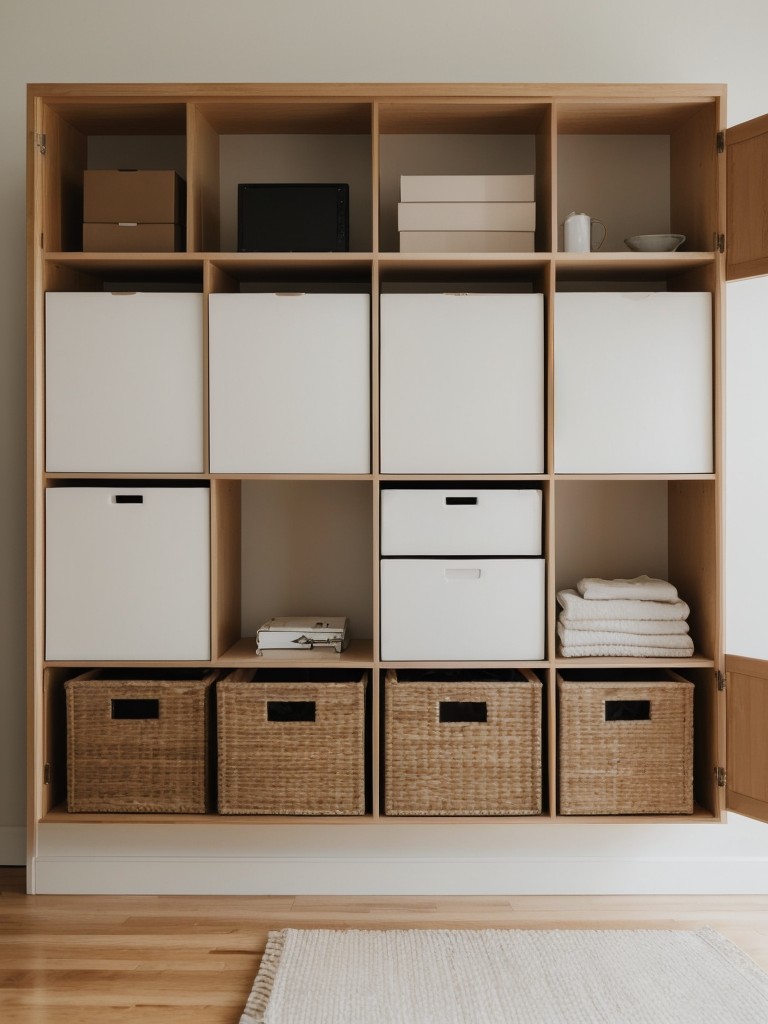 Embrace minimalism by decluttering and organizing your belongings efficiently.