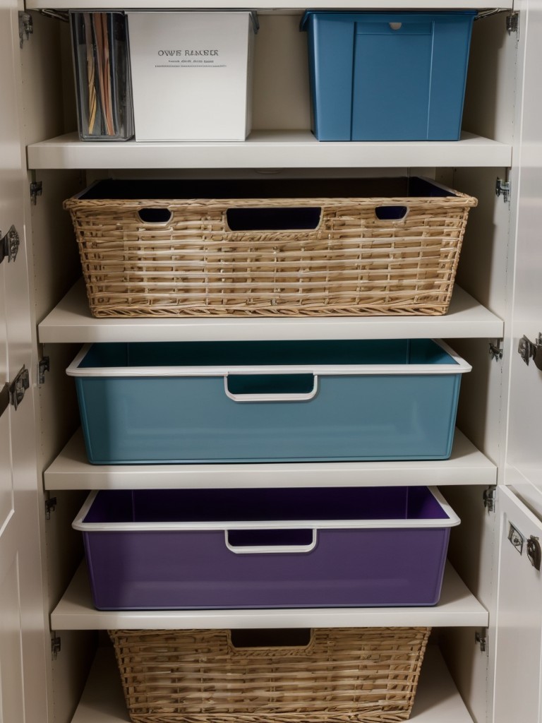Embrace the power of organization by using drawer dividers and closet organizers.