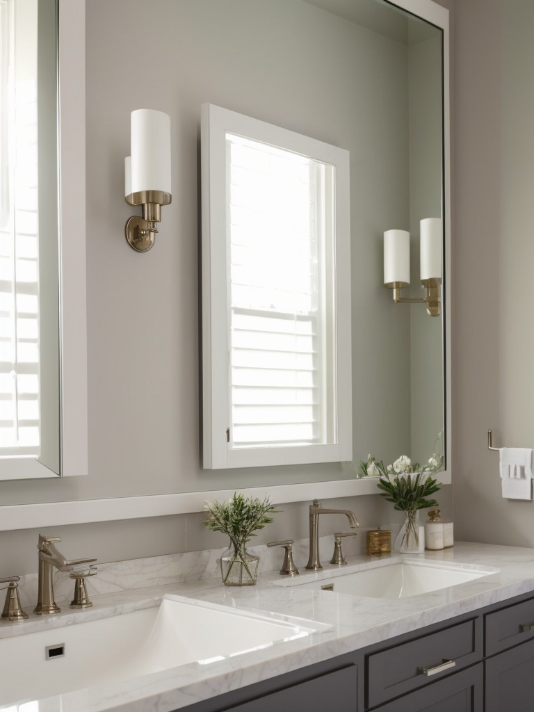 Incorporate mirrors strategically to reflect light and create the illusion of more space.
