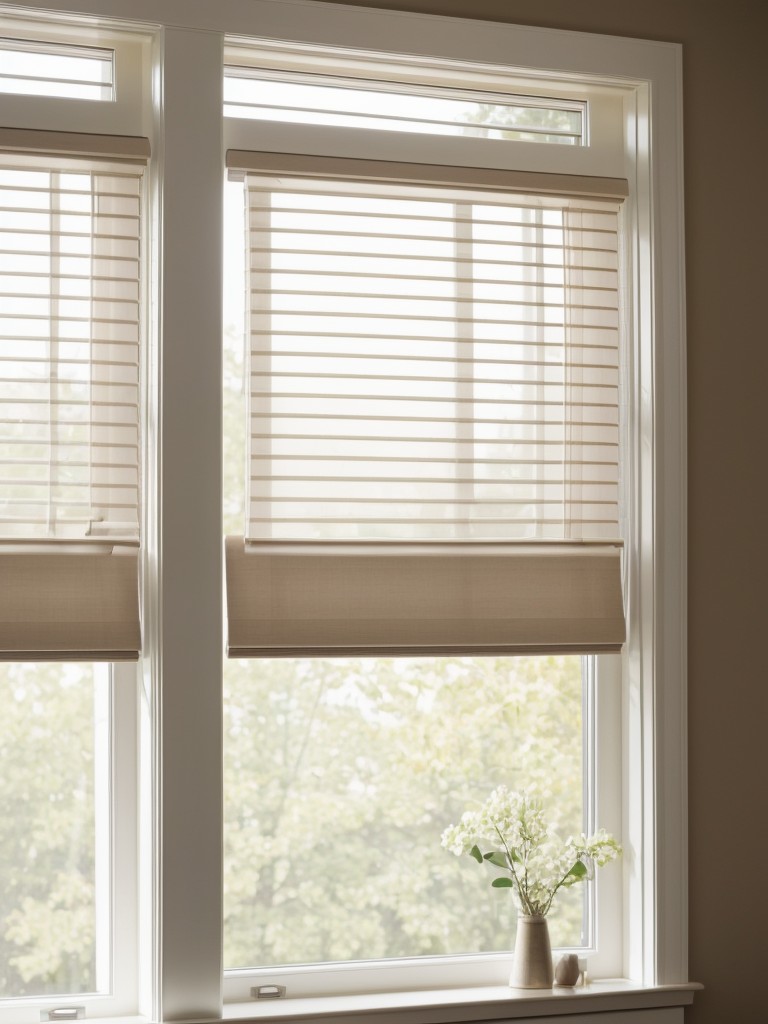 Maximize natural light by keeping window treatments simple and light-colored.