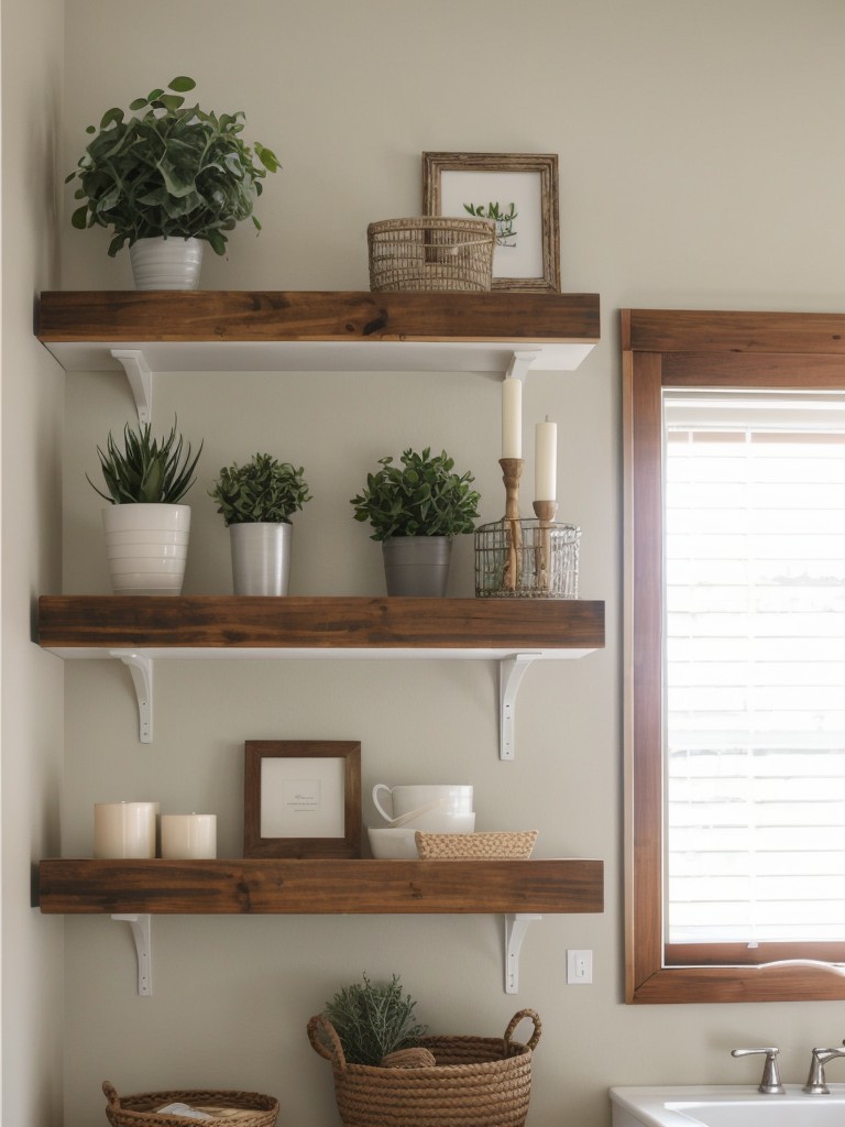Use vertical space wisely by installing floating shelves or hanging organizers.
