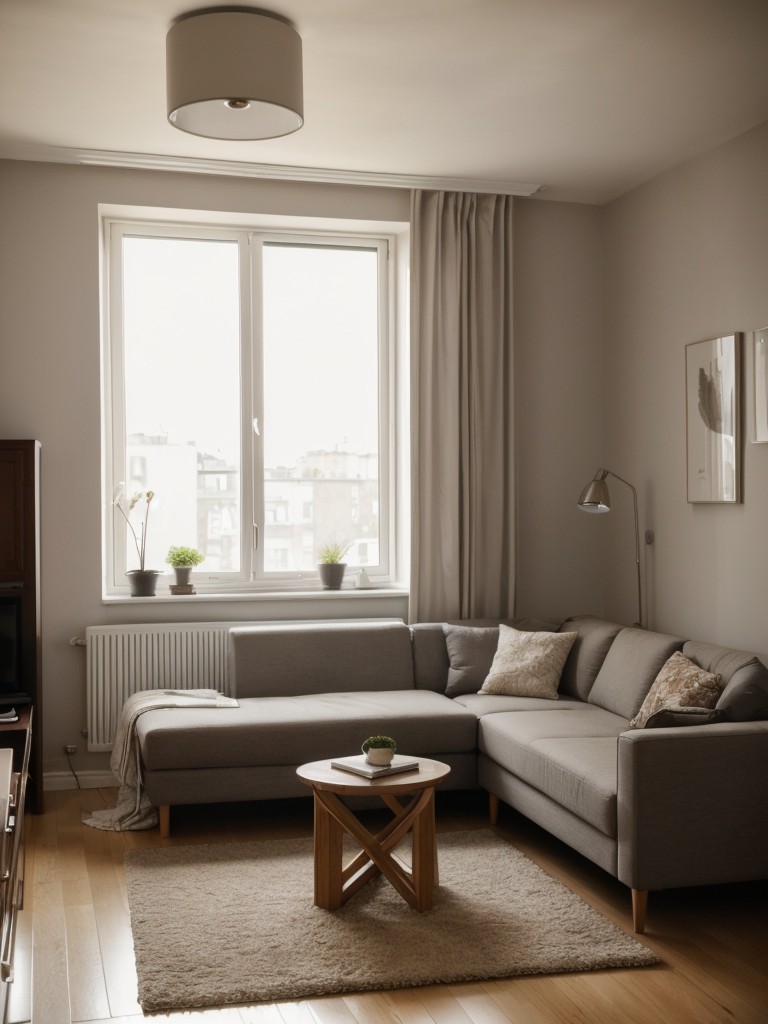 Romantic lighting ideas to enhance the mood in a small apartment.