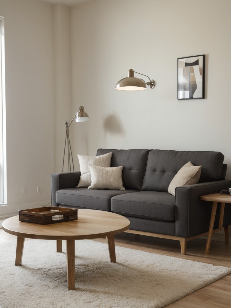 Tips on selecting furniture that is both functional and stylish for a couple's small apartment.