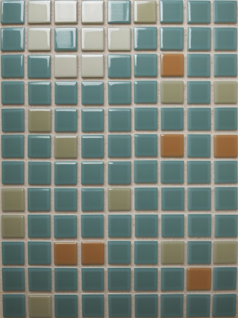 DIY mosaic tabletop: Transform a plain table into a vibrant mosaic masterpiece using colorful tiles or broken ceramics.