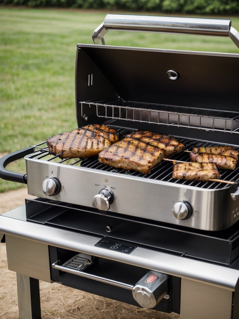 Portable grill: Invest in a compact and portable grill for outdoor cooking and entertaining.