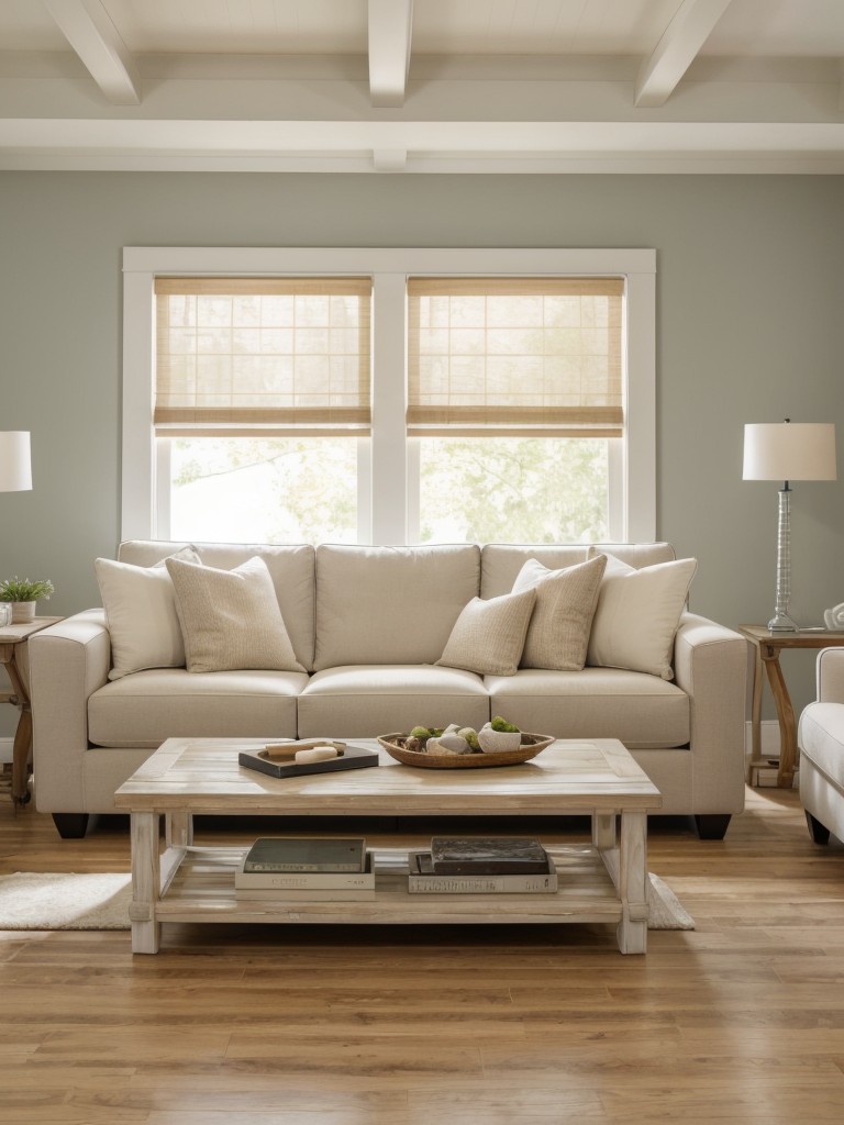 Choose light-colored furniture and accessories to make the space feel larger and brighter.