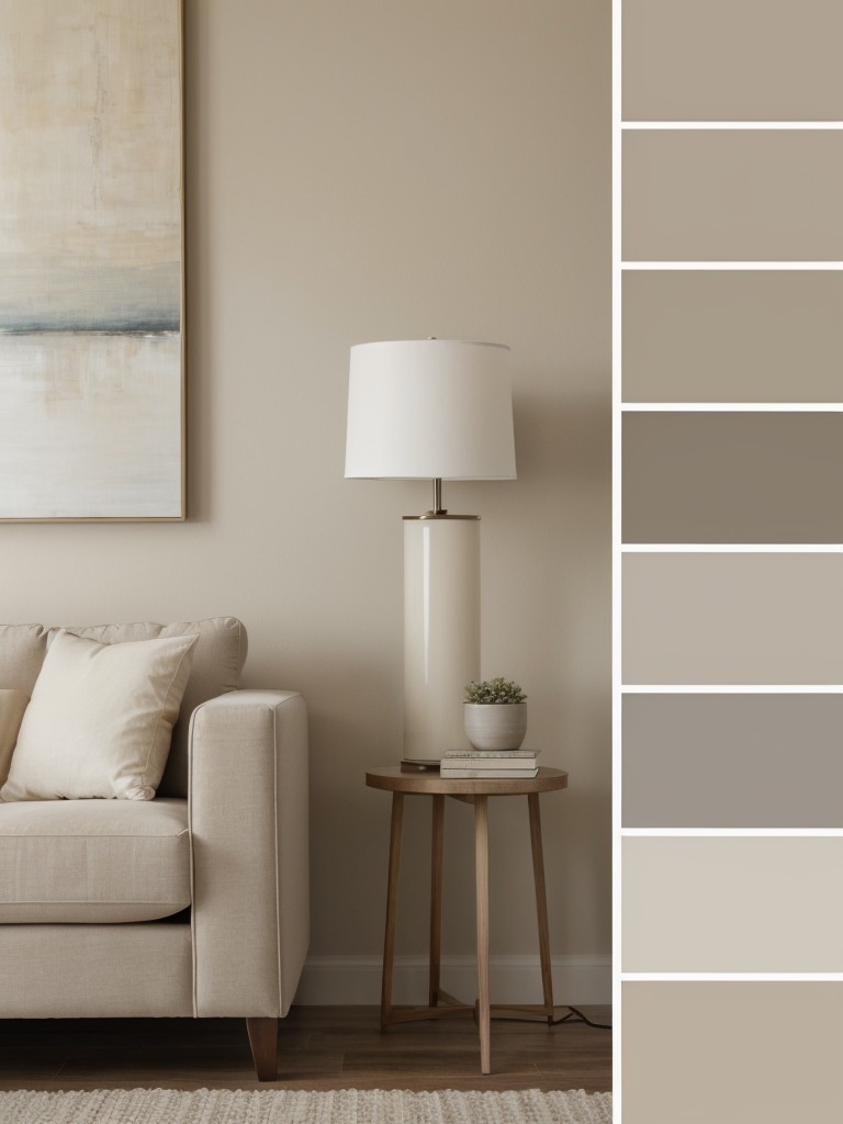 Choose a light and neutral color palette to create a calming and cohesive look.
