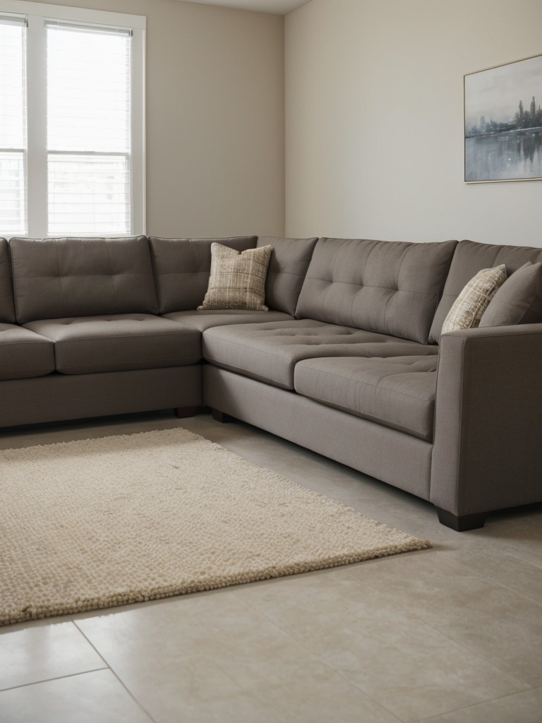 Consider a modular sofa or sectional that can be easily rearranged to suit different occasions.
