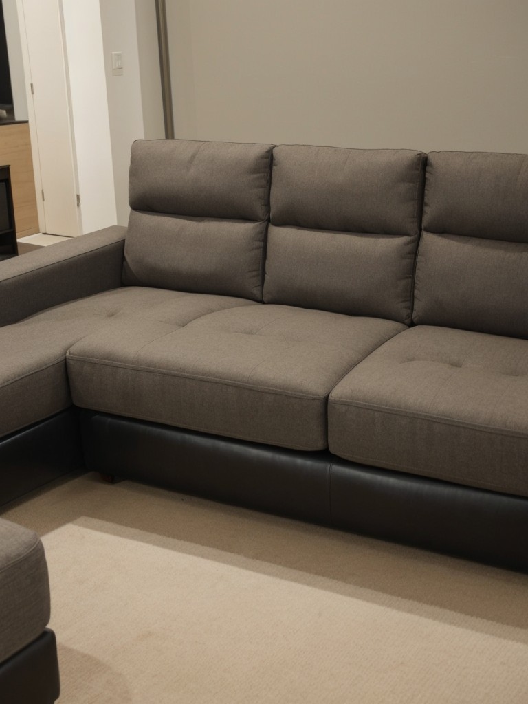 Explore sectional sofas or modular furniture that can be easily rearranged to suit your needs.