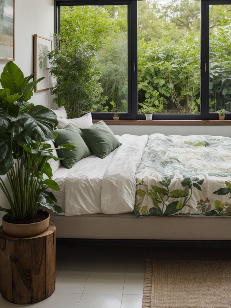 Incorporate plants and greenery to add a touch of nature and freshness to the space.
