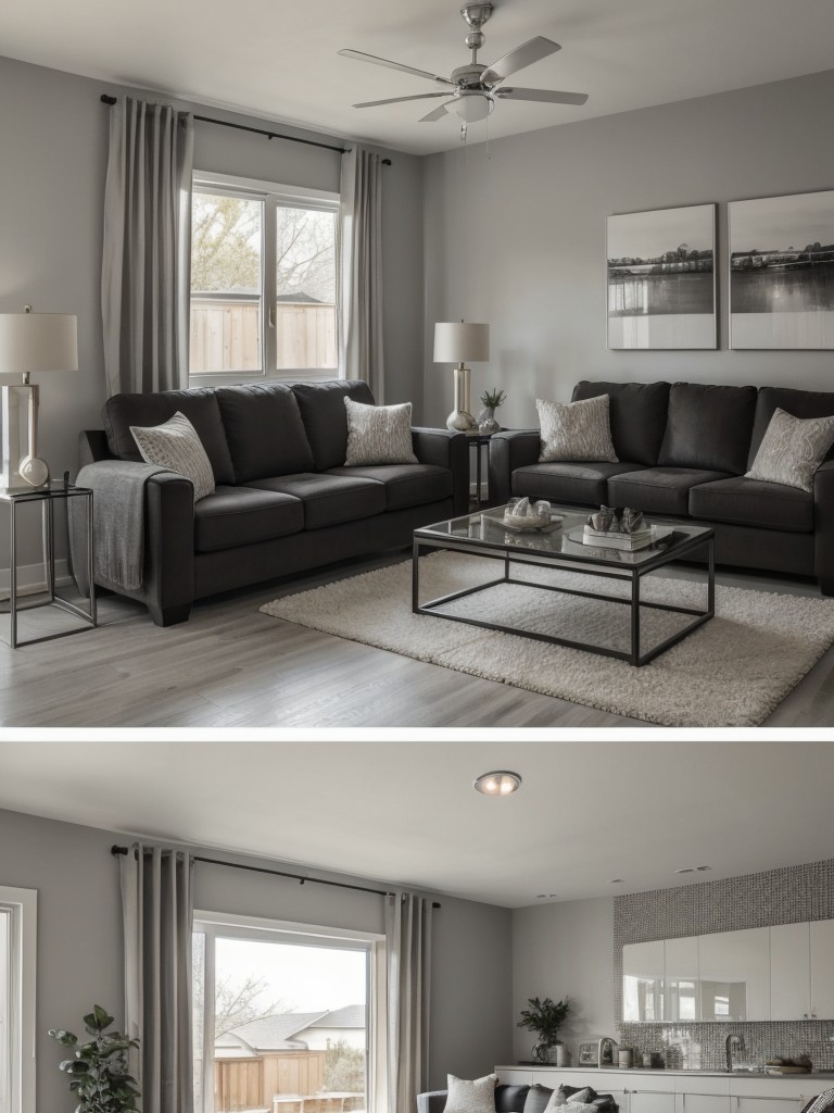 Utilize a monochromatic color scheme to create a cohesive and visually pleasing living room.