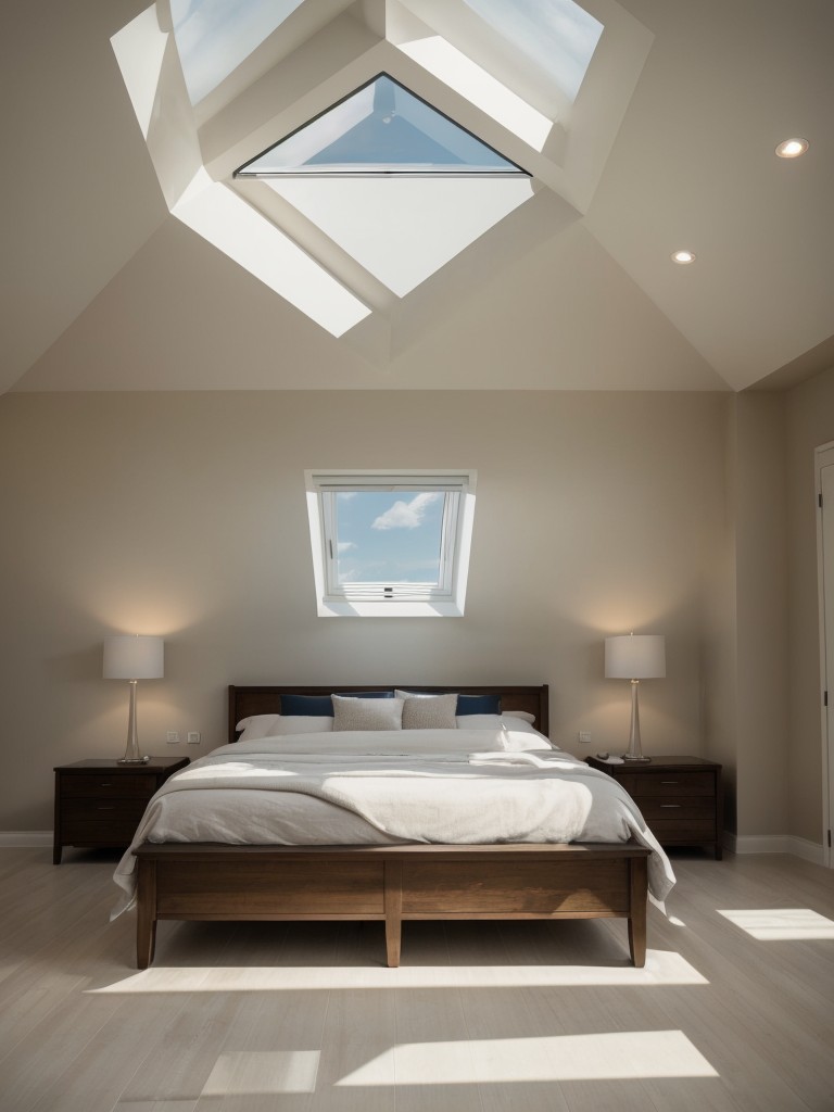 Consider installing a skylight to bring in even more natural light and add an architectural feature to the room.