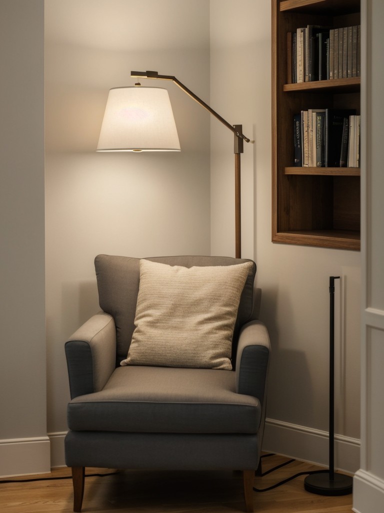 Place a floor lamp in a corner or near a reading nook for a soft and inviting glow.