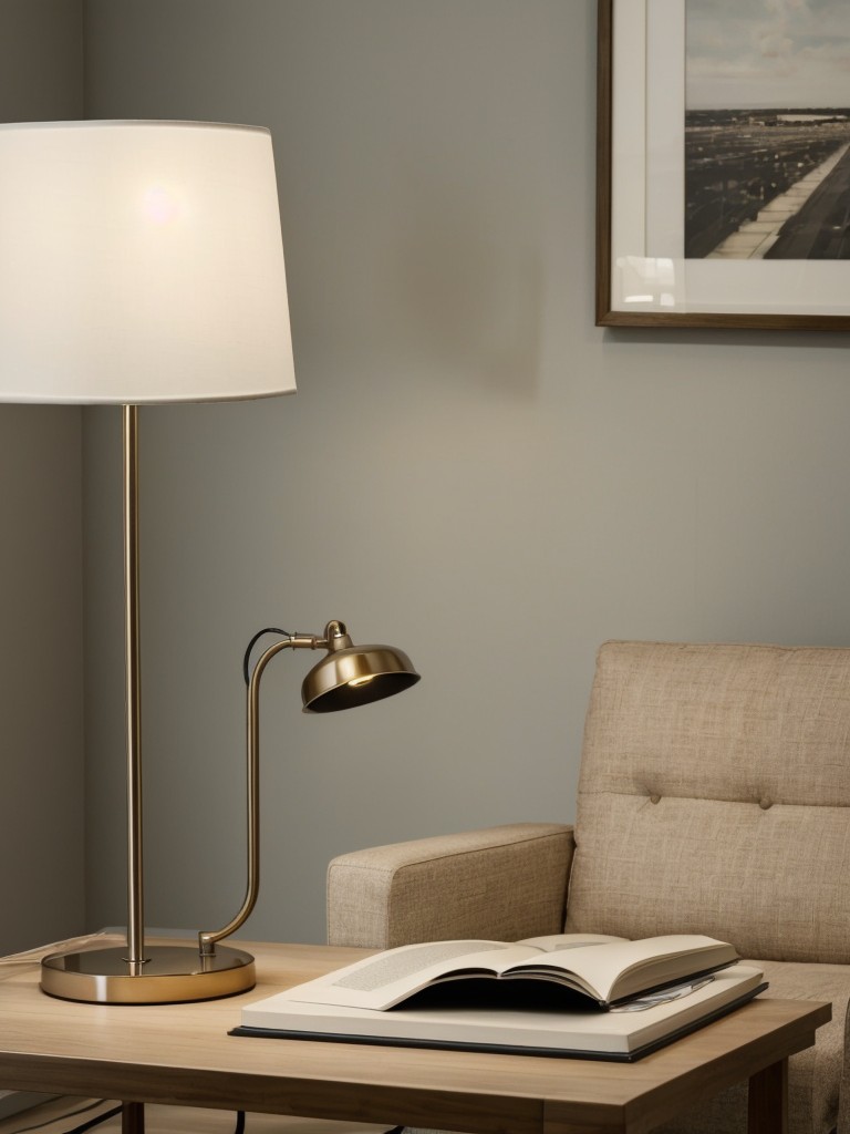 Utilize floor lamps or table lamps placed strategically for task lighting, such as reading or working.