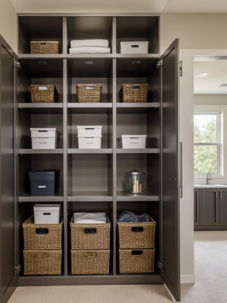 Consider installing a built-in storage system with lockers or cubbies where residents can store personal items, fostering tidiness and functionality.