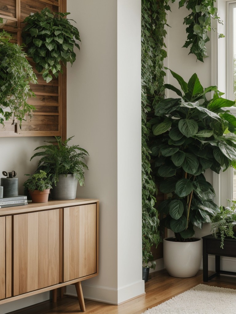 Integrate natural elements like indoor plants or a living wall to create a calming and inviting atmosphere.