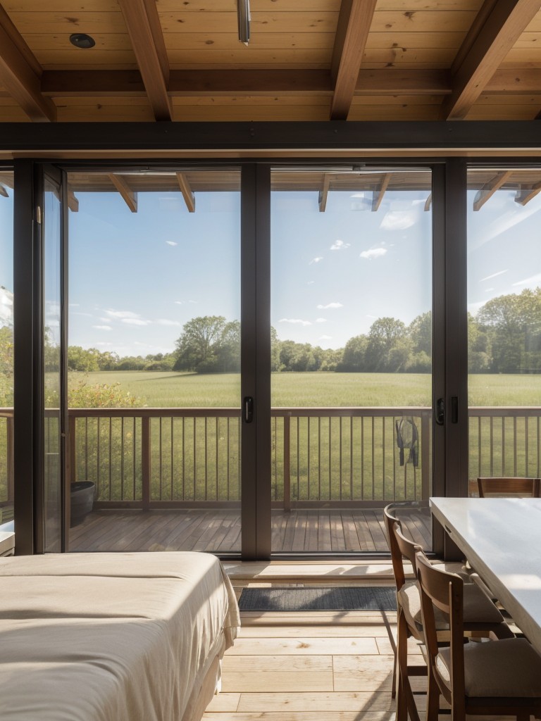 Install retractable screens to keep unwanted insects out while enjoying the fresh air.