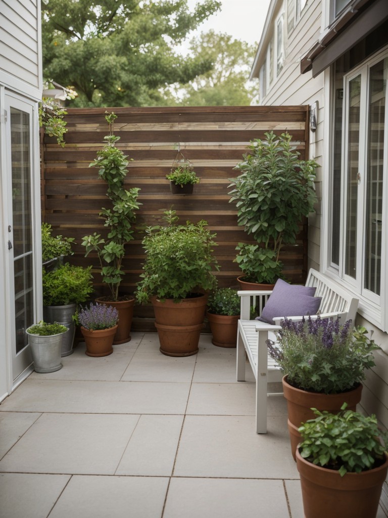 Incorporate fragrant plants, such as lavender or jasmine, to add a pleasant aroma to your small apartment porch garden.