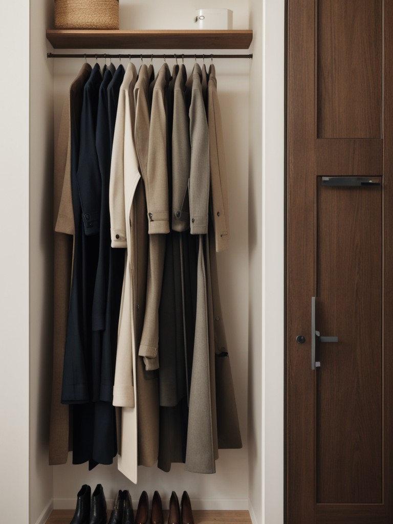 Use adjustable rods to accommodate different clothing lengths, such as long coats or dresses.