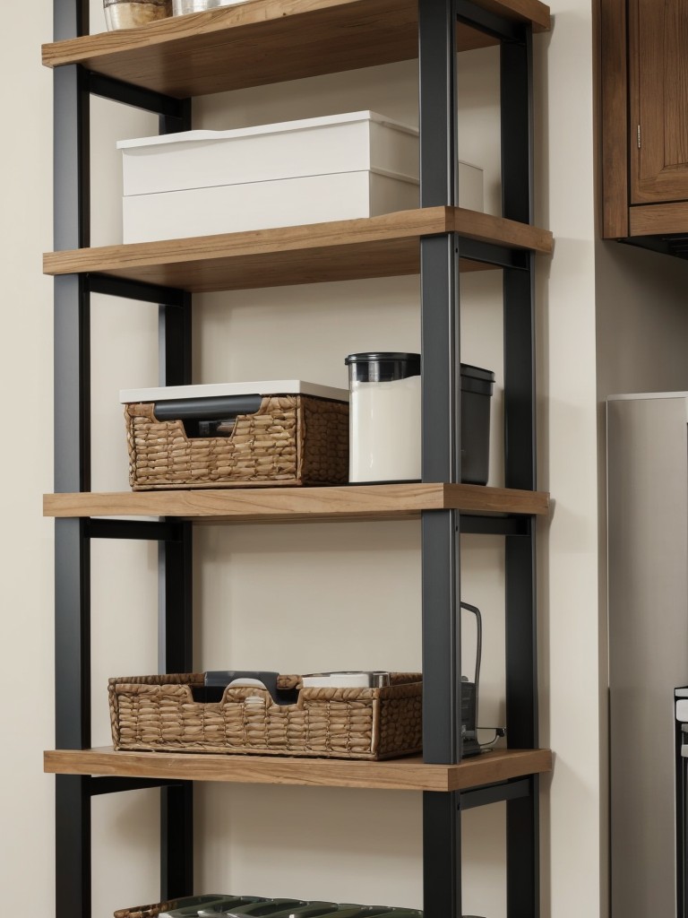Utilize vertical space by installing adjustable shelving units for maximum storage capacity.