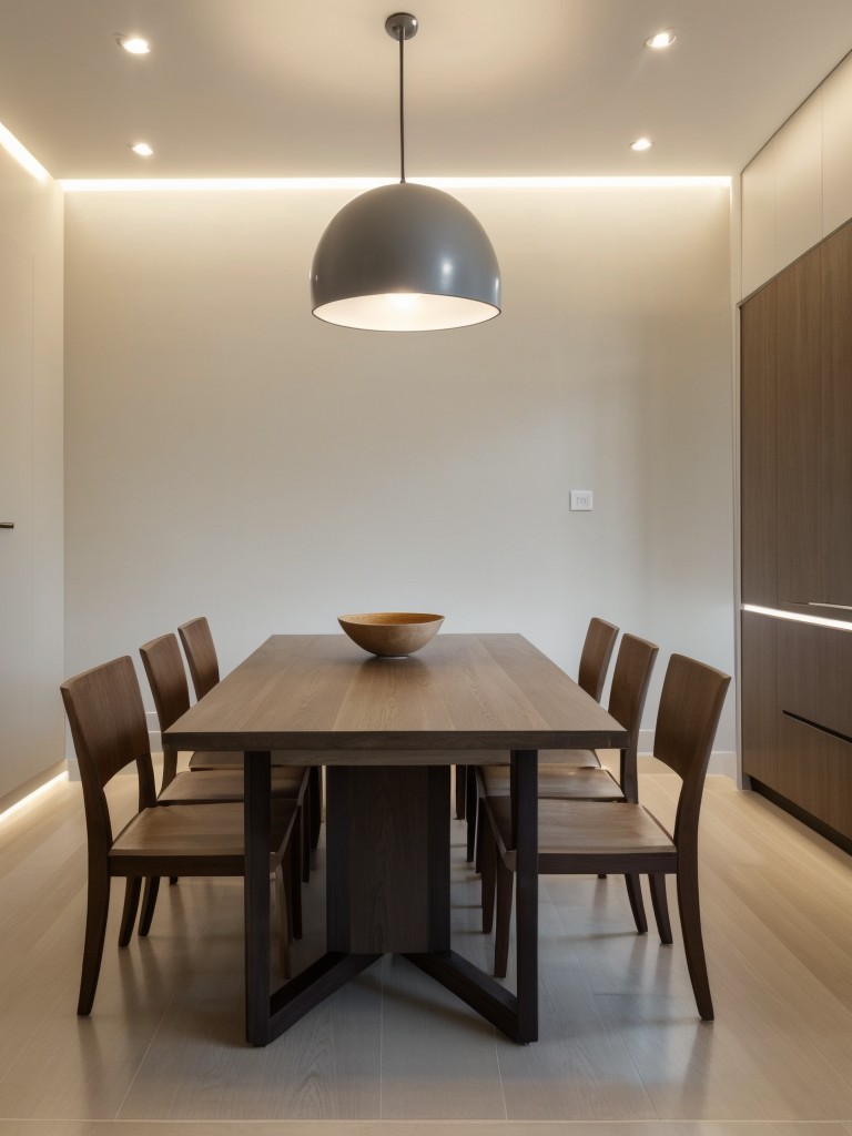 Use a combination of recessed and task lighting to create a well-lit space without relying solely on bulky floor or table lamps.