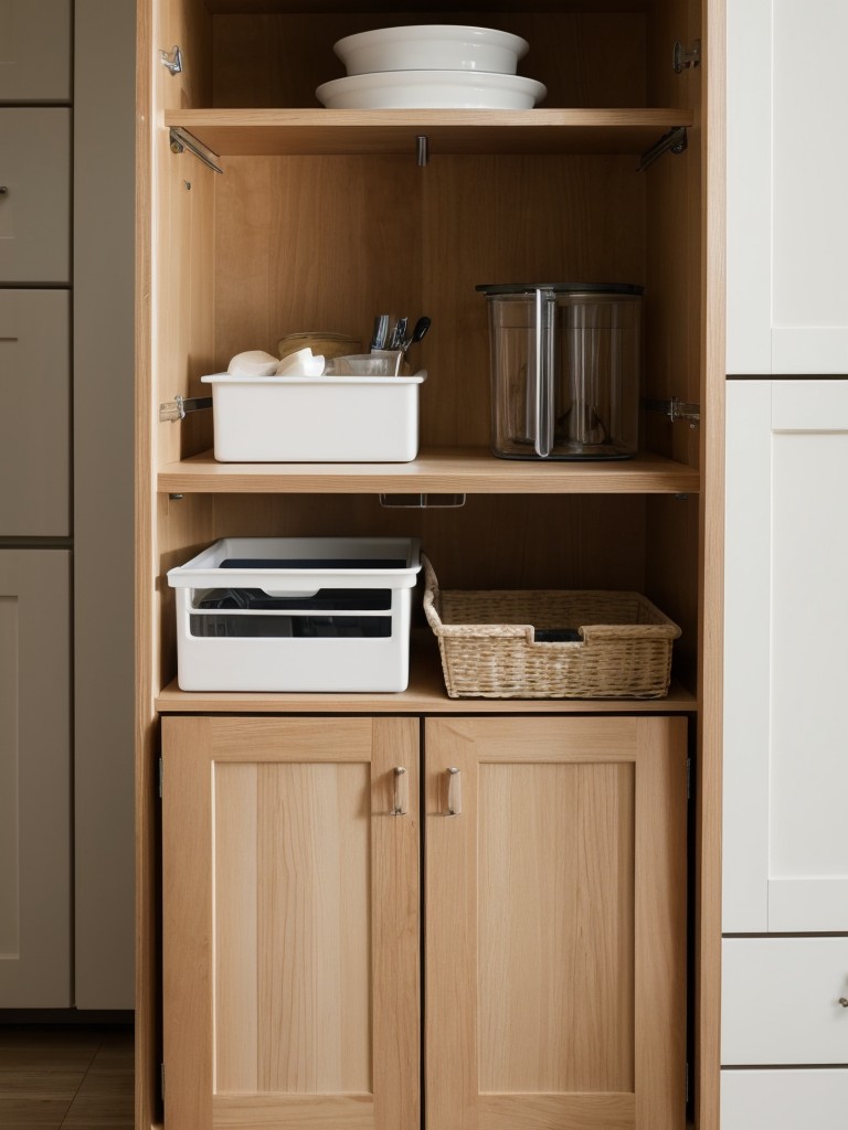 Incorporating a freestanding storage cart for added counter and storage space.