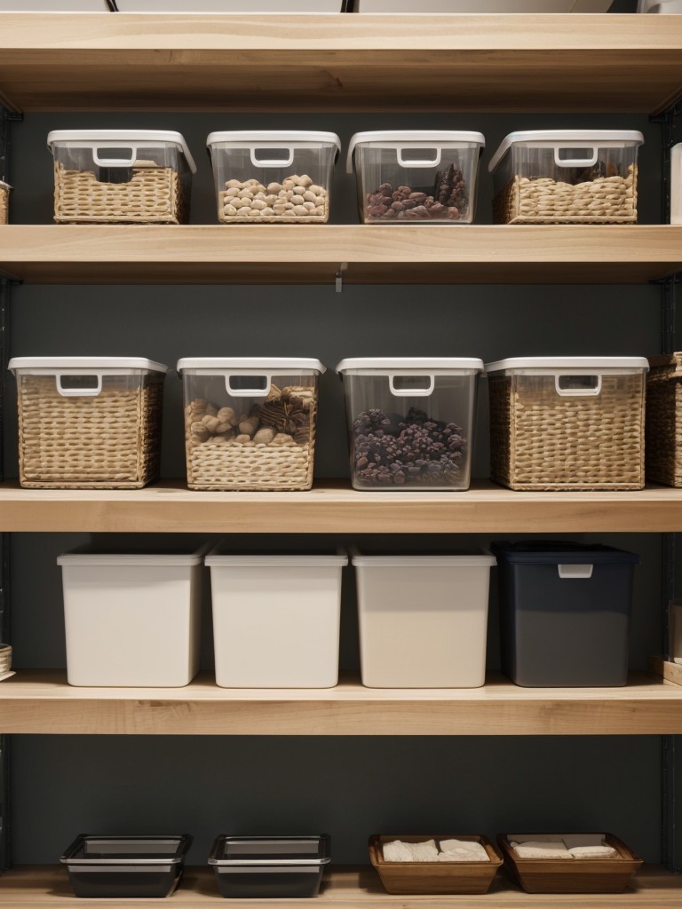 Utilizing adjustable shelving units to accommodate changing storage needs.