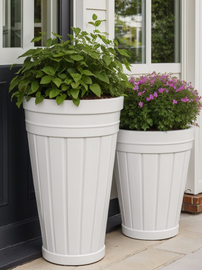 Use decorative planters or containers that complement your overall apartment décor to add a stylish touch to your garden area.