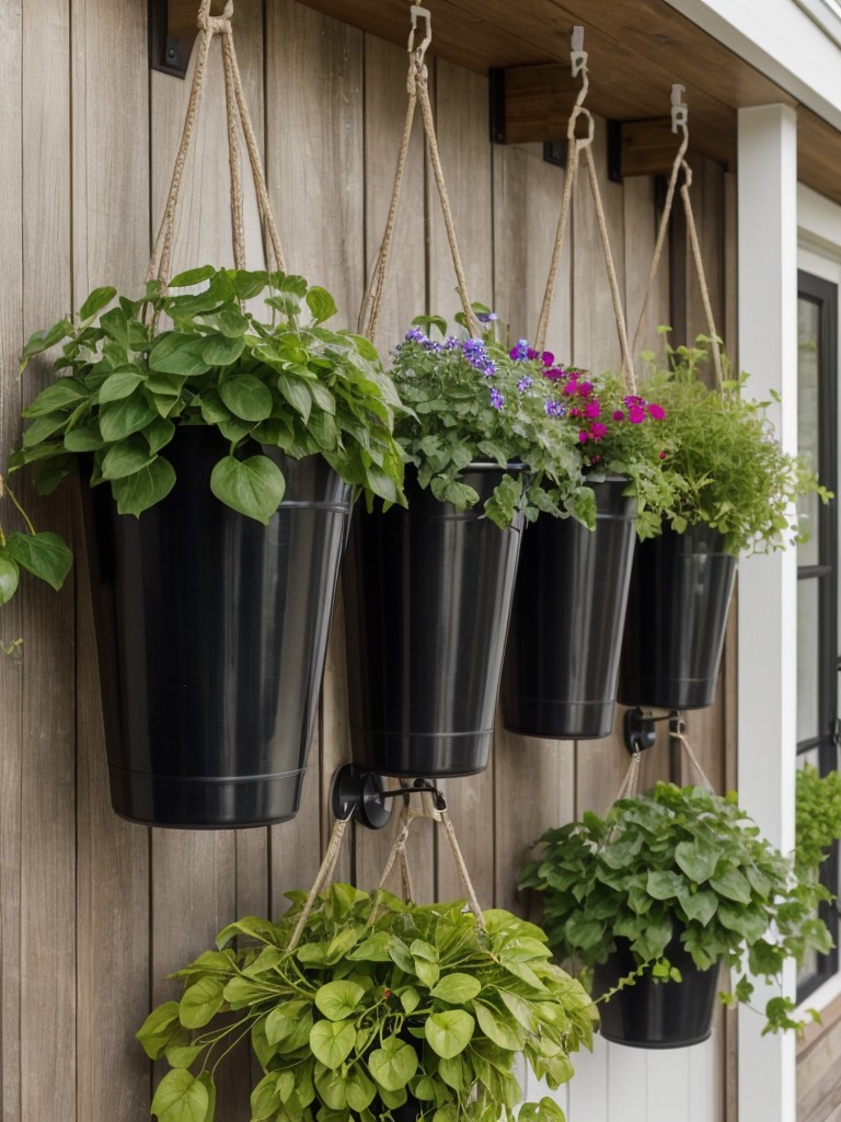 Use hanging baskets or vertical hanging planters for trailing plants, allowing you to make the most of limited floor or counter space.
