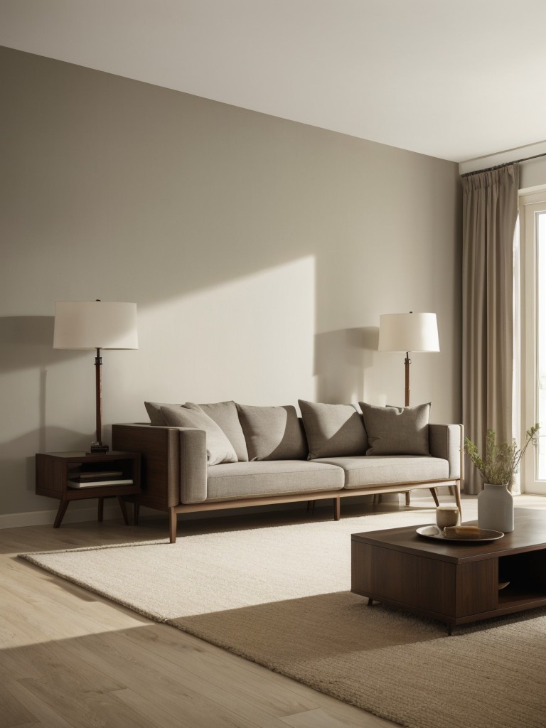 Choose furniture pieces with legs to create a sense of visual lightness and make the room appear larger.