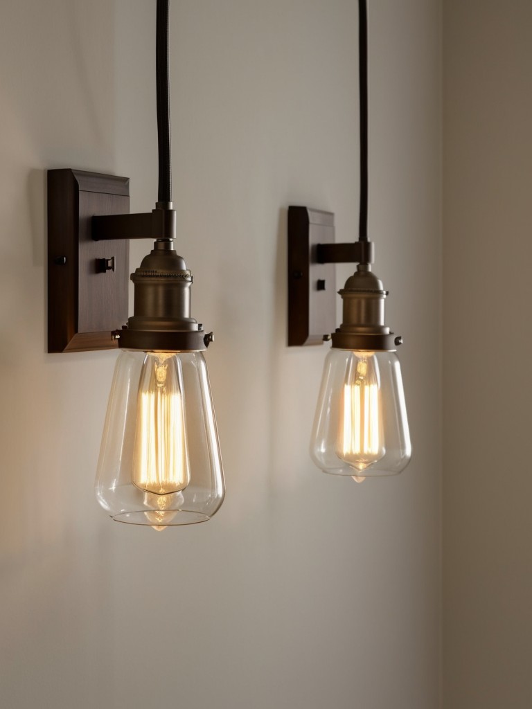 Incorporate small-scale lighting fixtures, such as pendant lights or wall sconces, to add warmth and depth to the space.