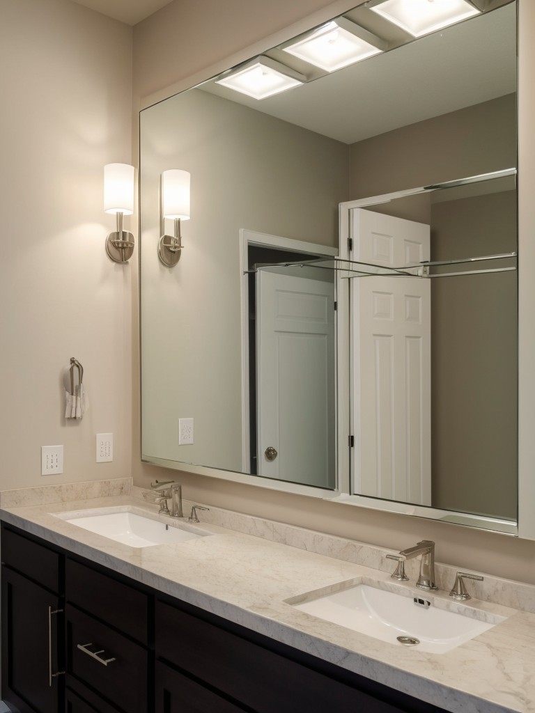 Incorporate mirrors strategically to reflect light and create the illusion of a larger space.