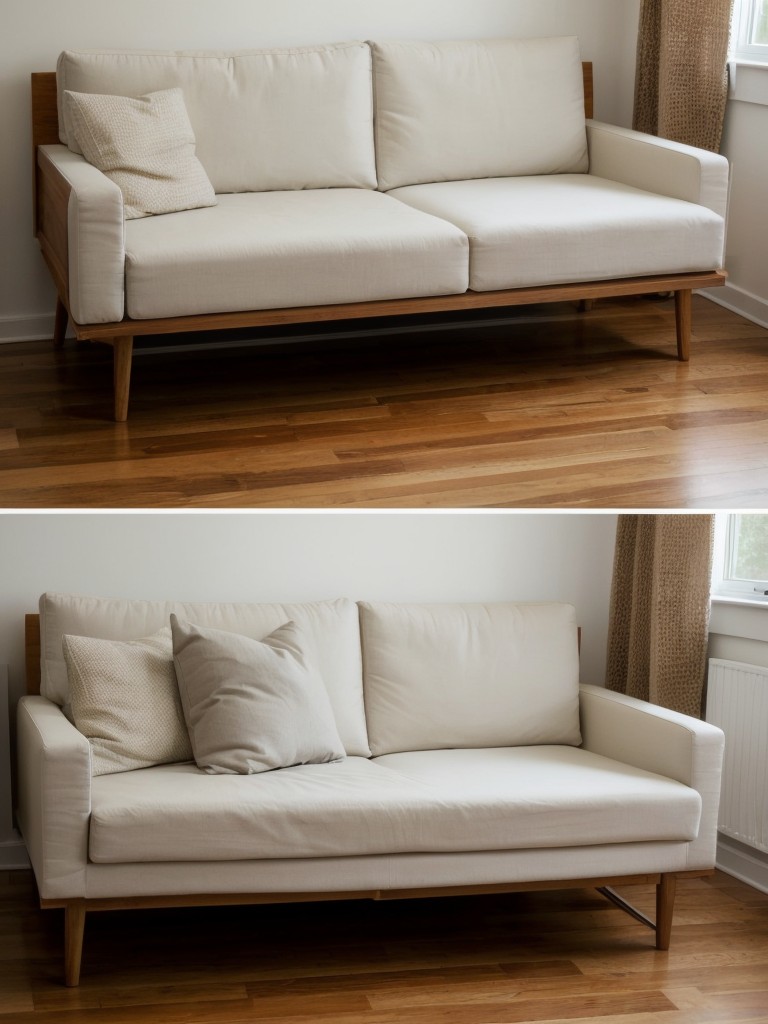 Opt for lightweight furniture that can be easily moved or rearranged as needed.