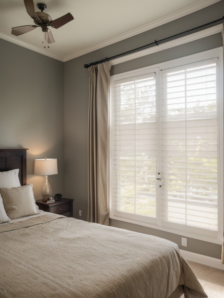 Use curtains or blinds that allow natural light to filter in while maintaining privacy.