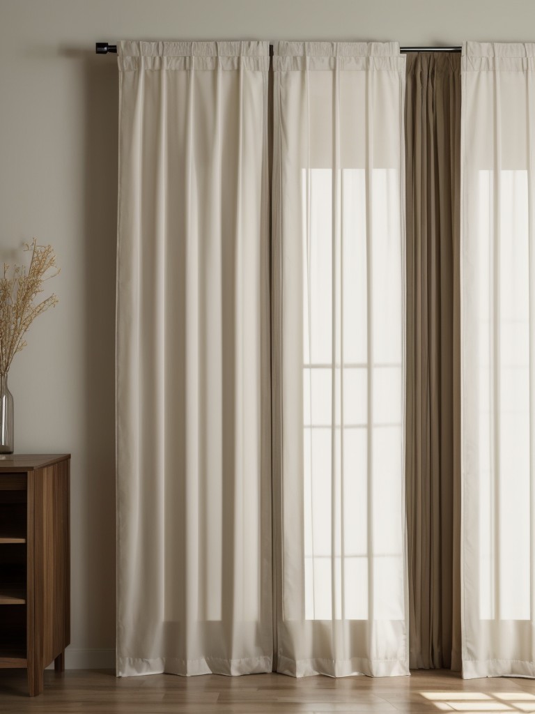 Create a sense of separation within the space by using room dividers or curtains to designate different areas for sleeping, dining, and living.