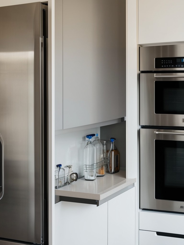 Opt for slim-profile appliances to save space in the kitchen.