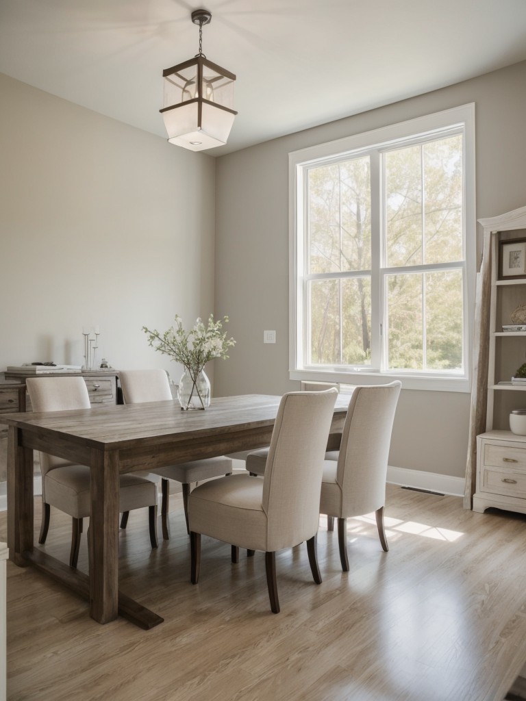 Opt for light and neutral colors to create an illusion of a larger space.