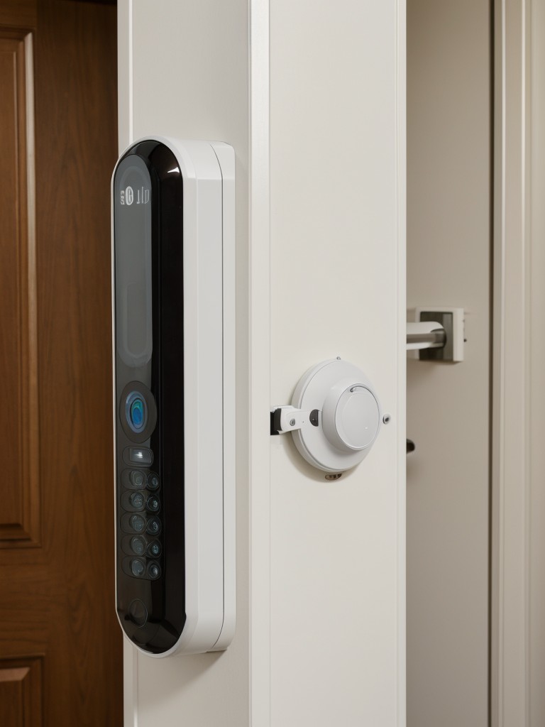 Implementing a smart home security system with features like motion sensors, door/window sensors, and surveillance cameras, providing round-the-clock monitoring and safety.