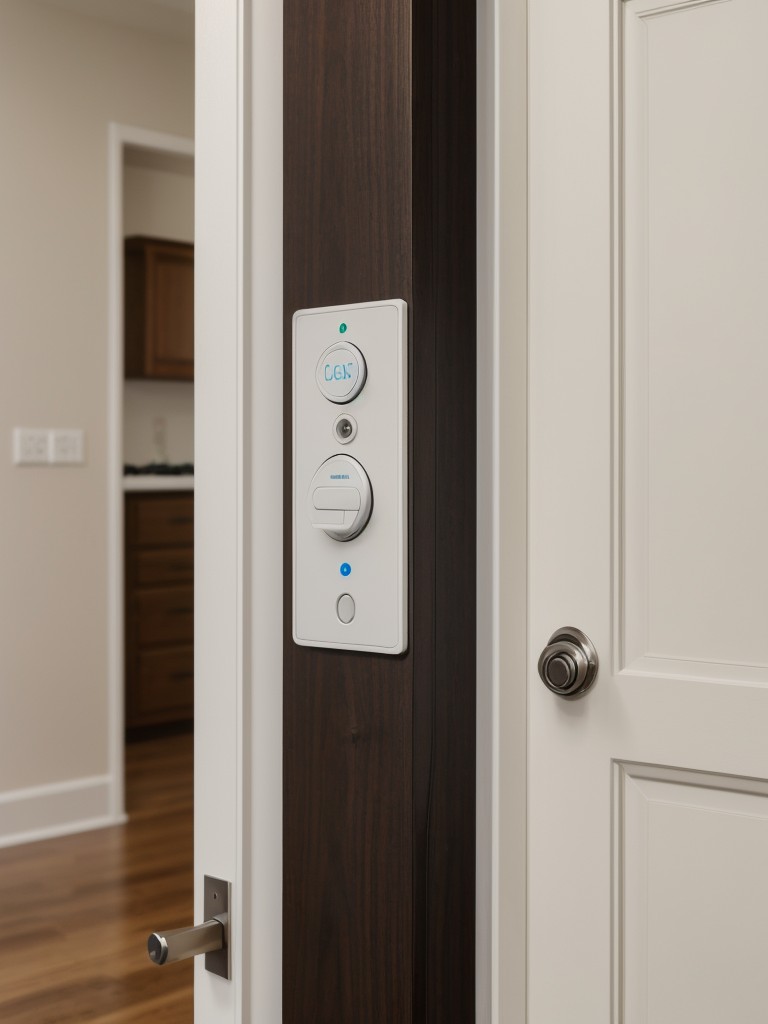 Installing smart locks and video doorbells for enhanced security and convenience, allowing you to monitor and grant access to your apartment remotely.