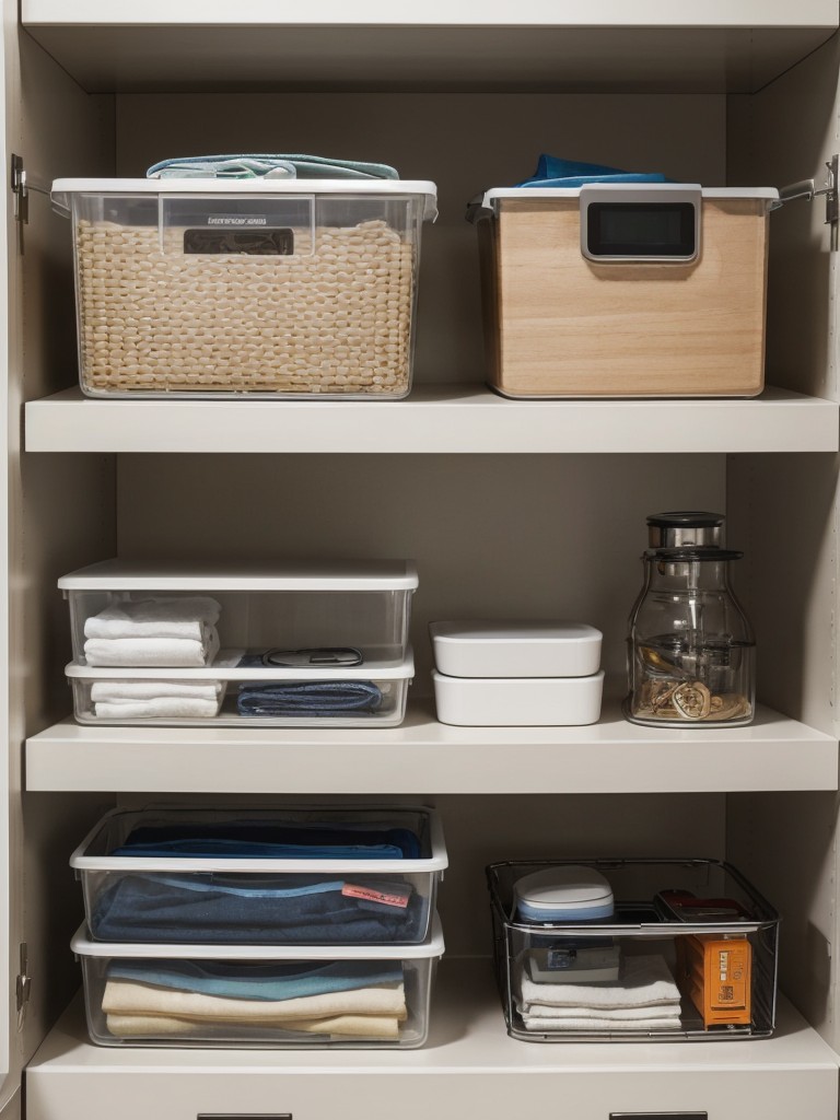 Utilizing smart storage solutions with integrated sensors and organization tools to keep track of belongings and optimize space utilization in your apartment.