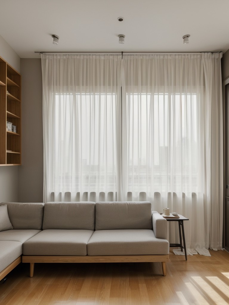 Use curtains or room dividers to create separate zones within an open-concept apartment, maximizing privacy and functionality.