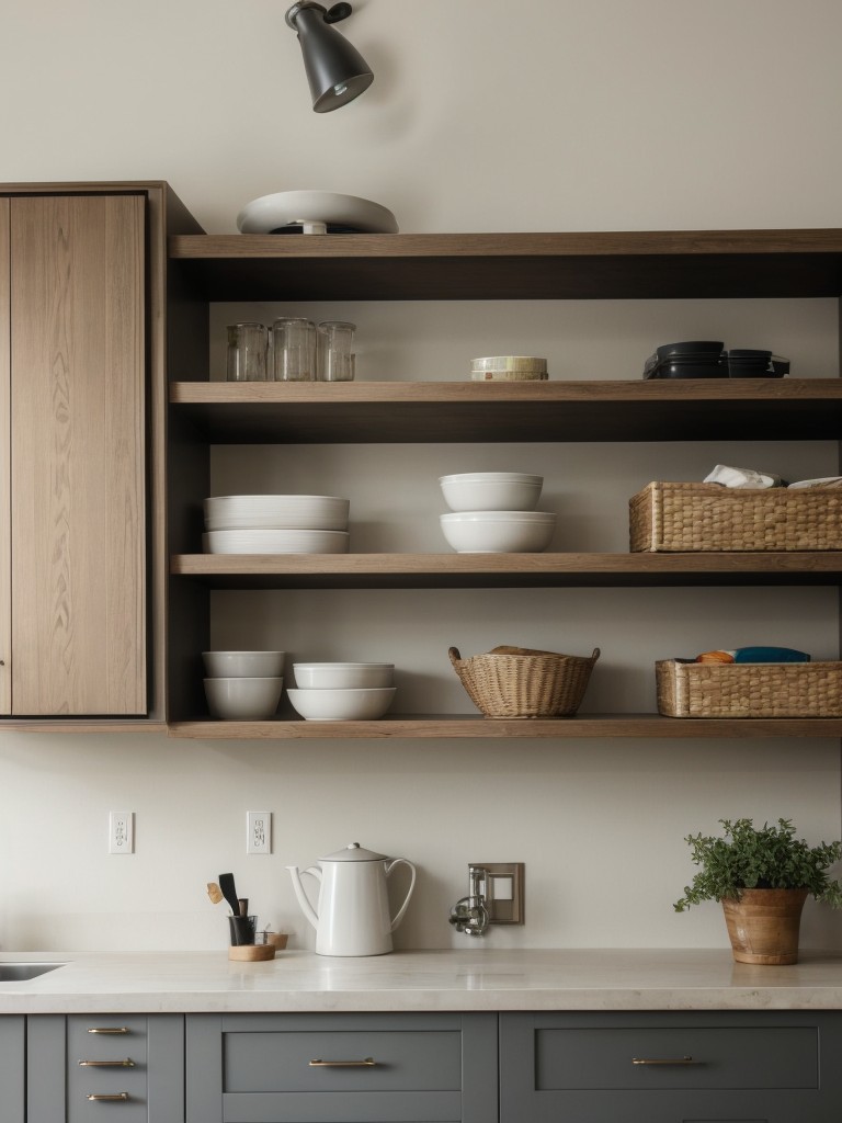 Adjustable shelving systems that can be customized to fit different-sized items.