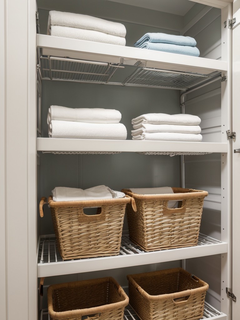 Foldable or collapsible laundry hampers and drying racks for efficient use of space.