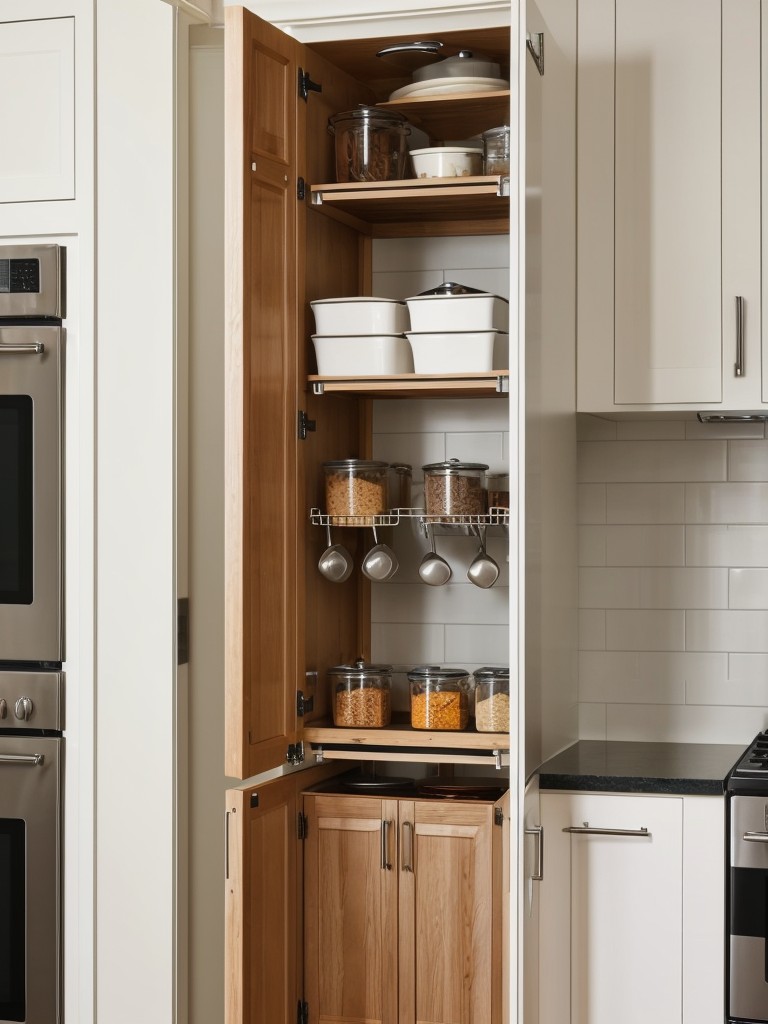 Install hanging pot racks in kitchens to free up cabinet space.