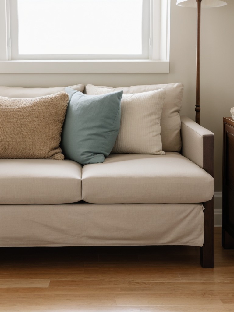 Consider using storage ottomans or benches to hold extra blankets, pillows, or linens.