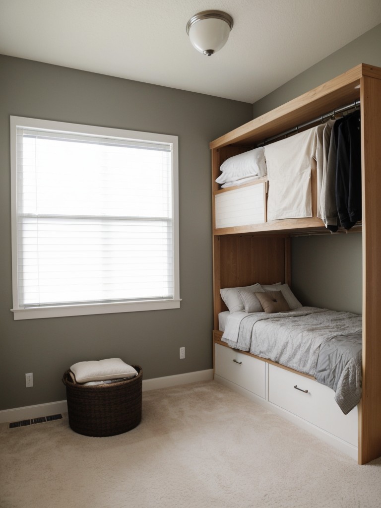 Utilize the space under your bed for storing out-of-season clothing or bulky items.
