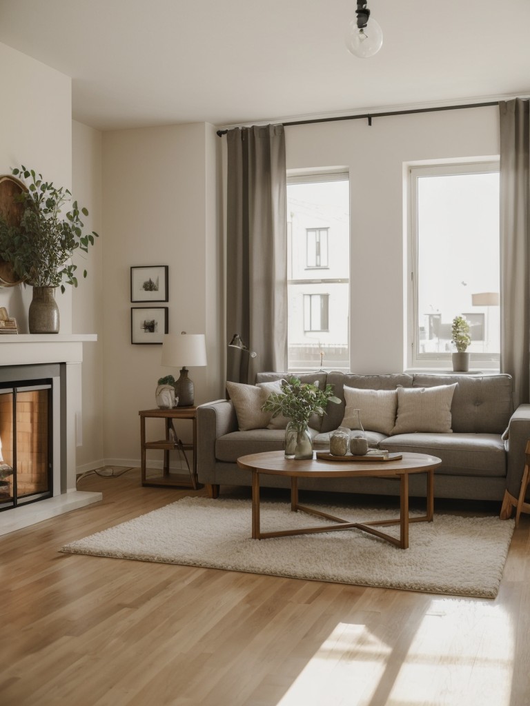 designing a cozy and inviting living room in an apartment