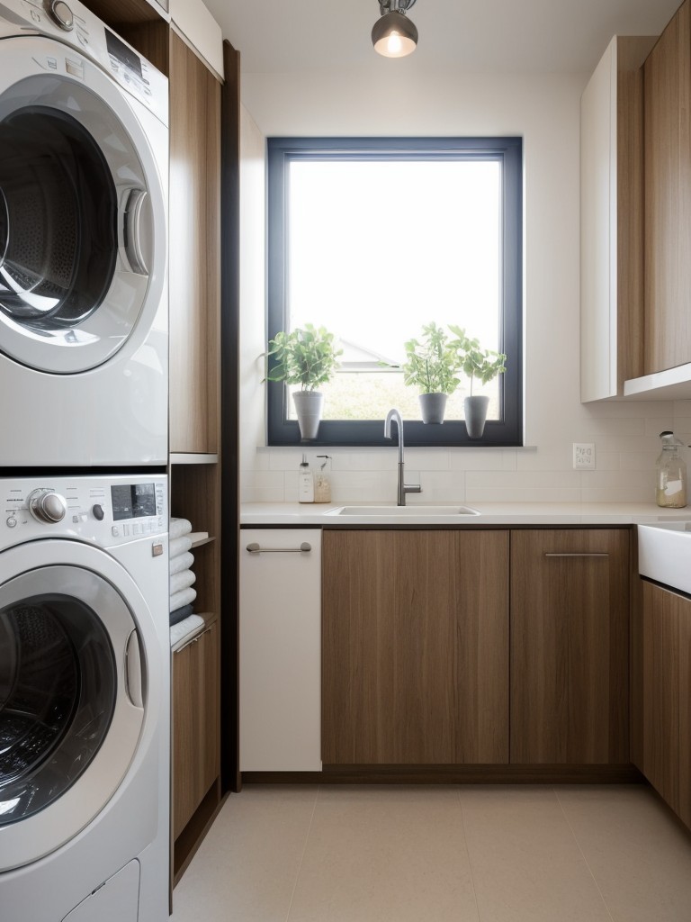 designing a functional and stylish laundry area in your apartment
